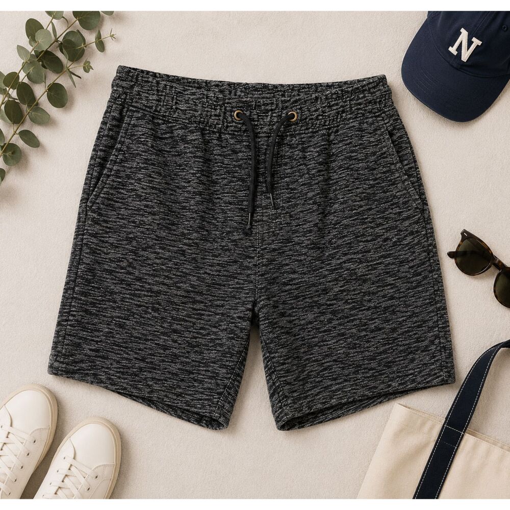 H&M Men's Gray Drawstring Shorts Mid Length Size Medium (30x7) (666)